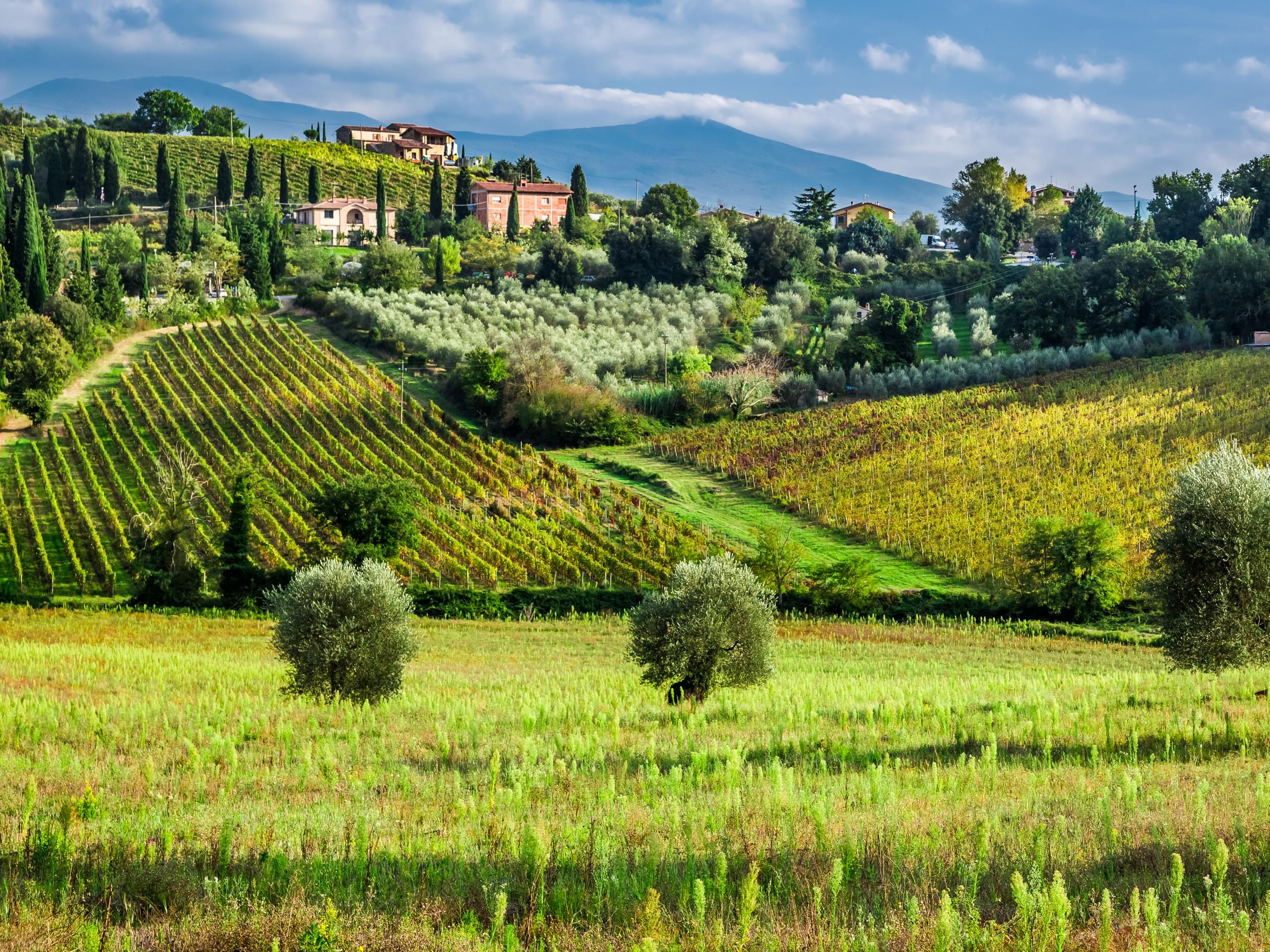 tuscany rolling hills
